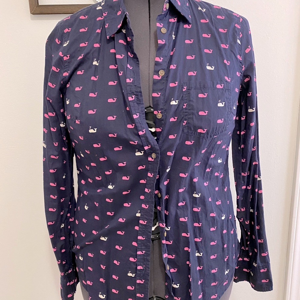 Merona whale button up